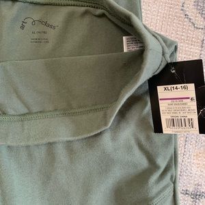 Art class olive moto leggings. Girls xl